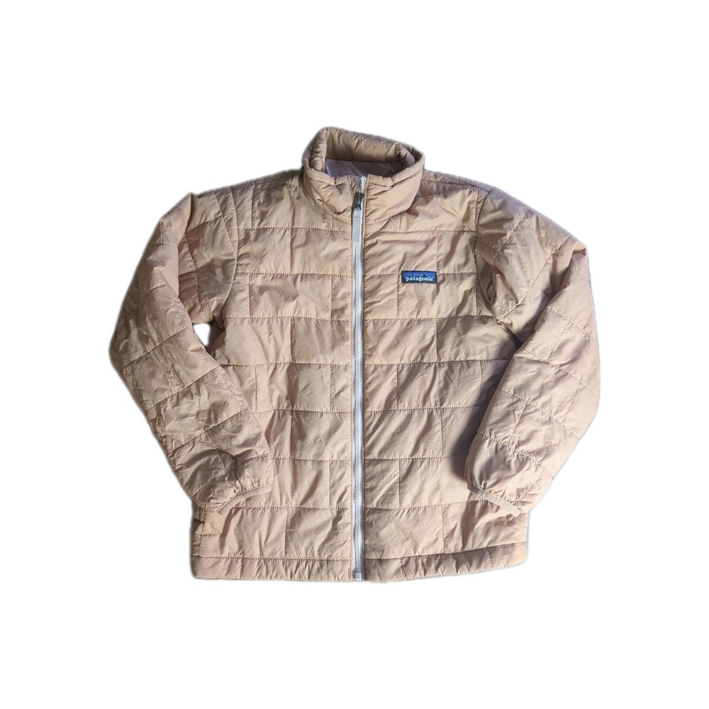 Patagonia Kids Nano Puff Jacket Pink XS (5-6) Lightweight Insulated Full Zip